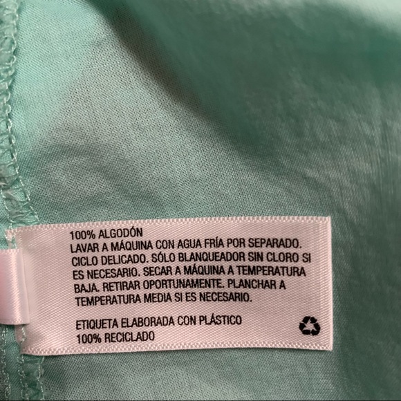 Light Green Eyelet Woman’s Top XXL - Picture 5 of 5